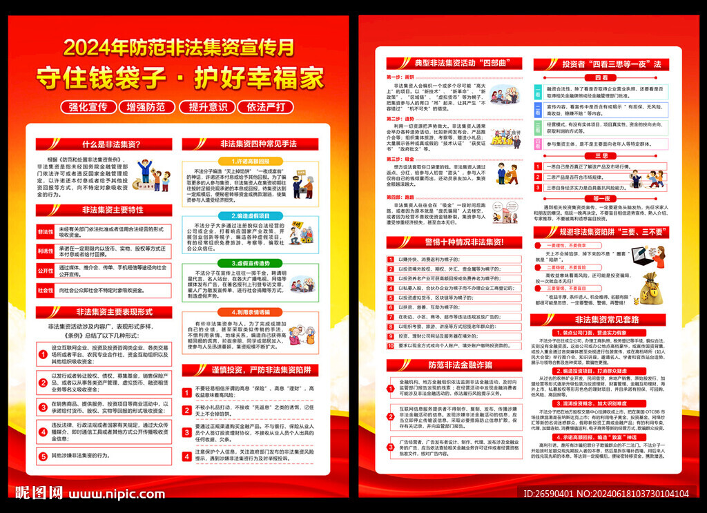 非法集资宣传单