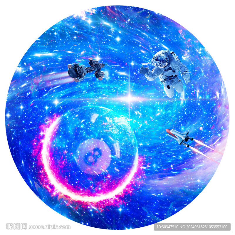 星空桌球软膜背景