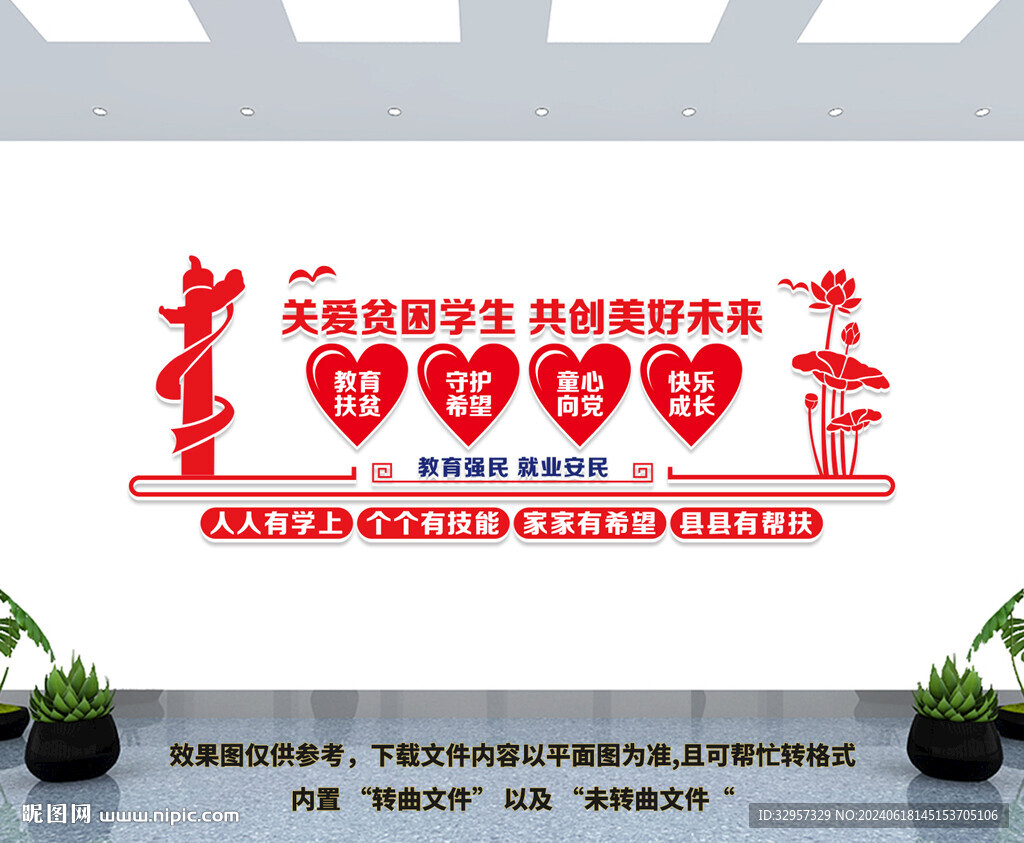 教育扶贫文化墙