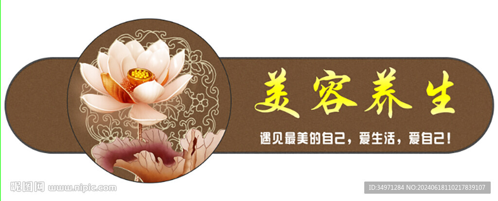 美容养生装饰画 