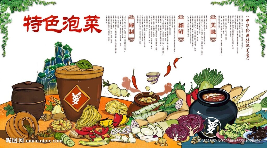 泡菜背景