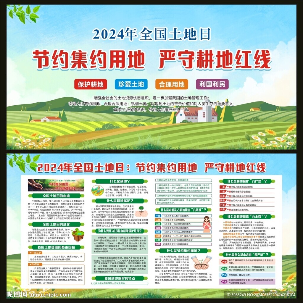 2024年全国土地日宣传栏