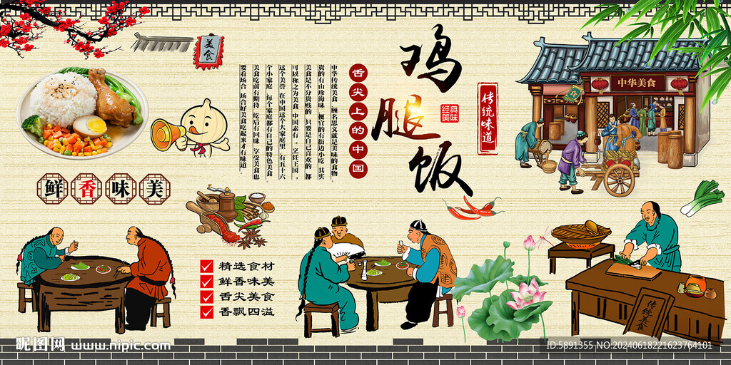 鸡腿饭
