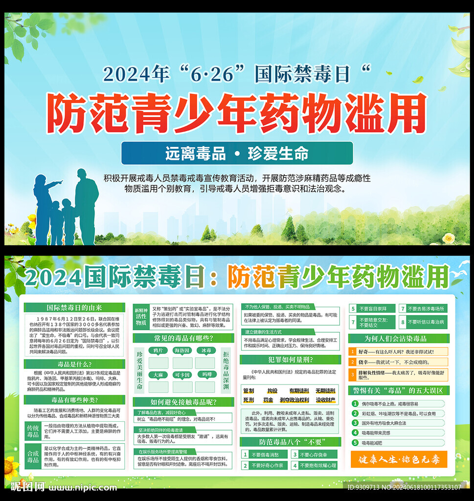2024禁毒日展板