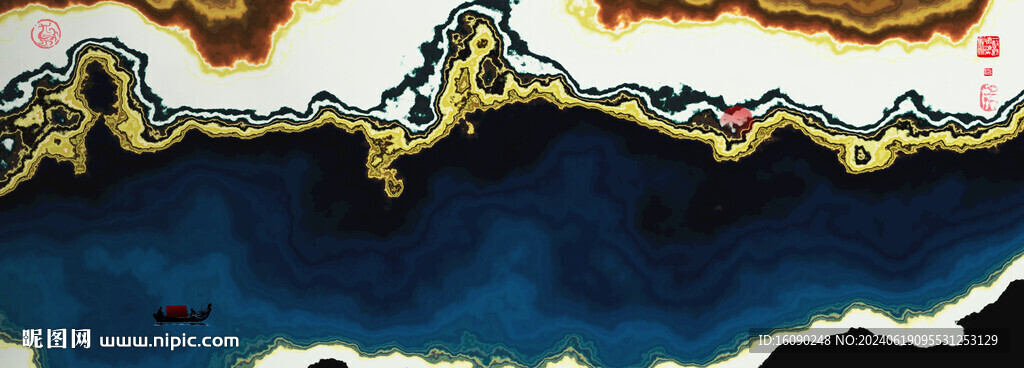 现代水墨画
