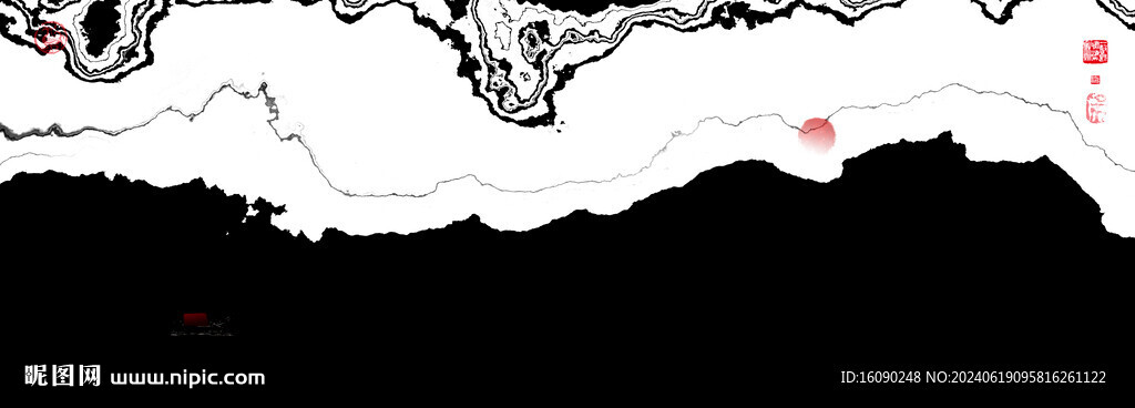 水墨群山