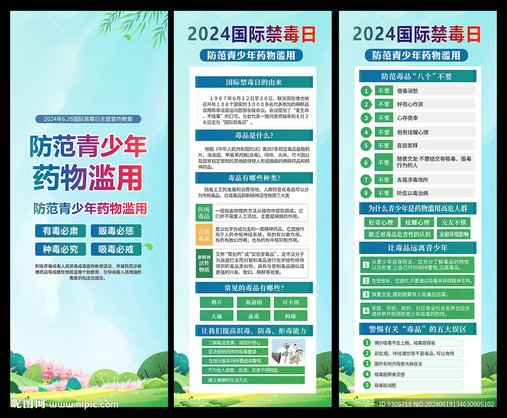 2024禁毒日展架