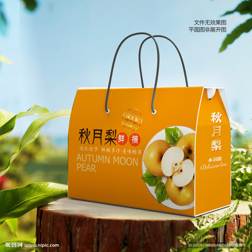 秋月梨礼盒 梨包装