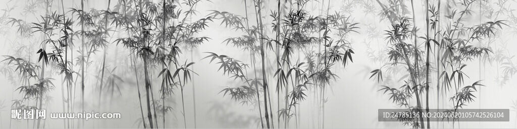 水墨竹子