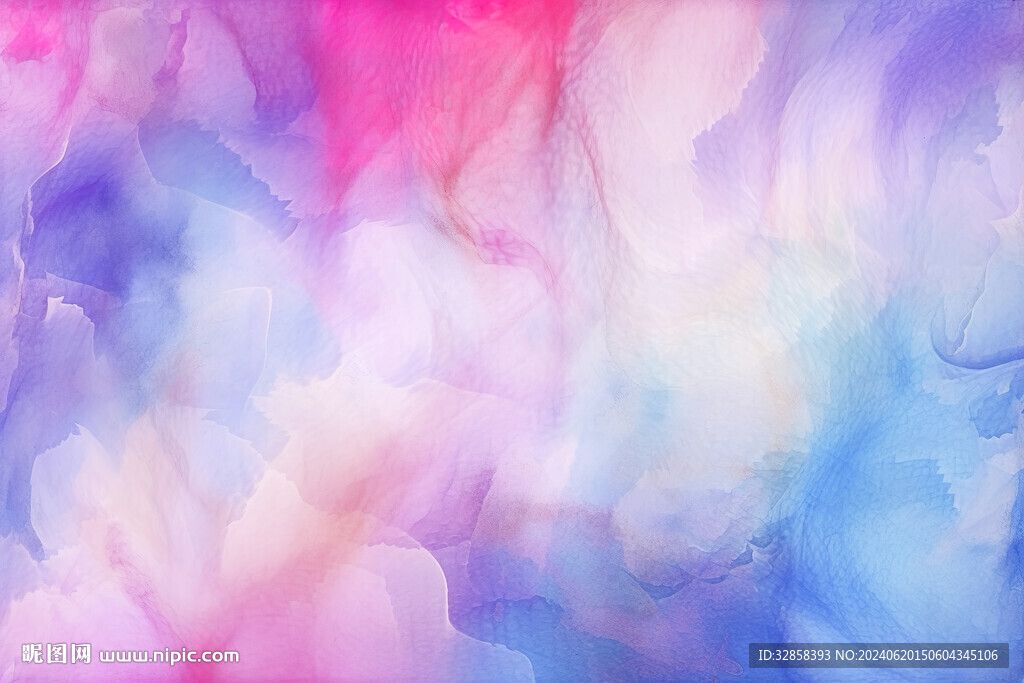 紫色水彩水墨画背景