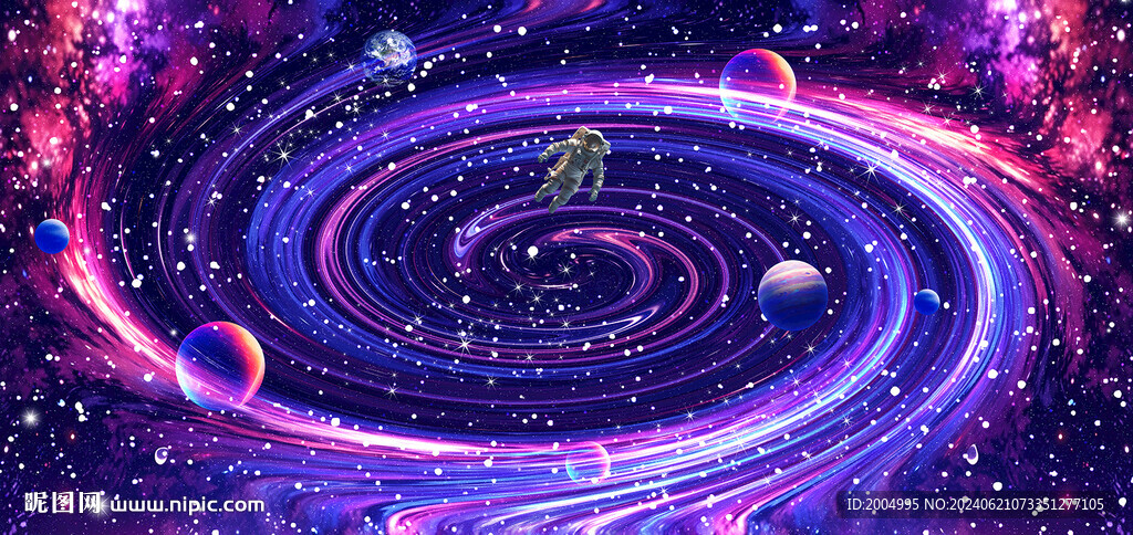 唯美梦幻璀璨星空旋涡软膜