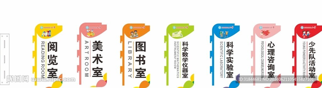 学校功能室 科室门牌图片