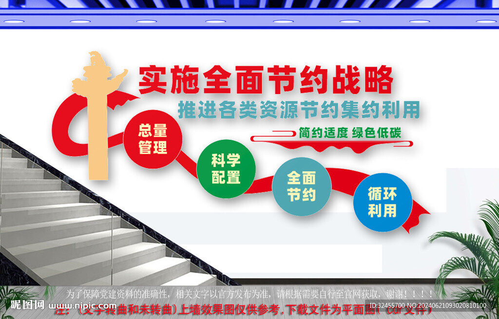 资源节约集约利用楼道文化墙