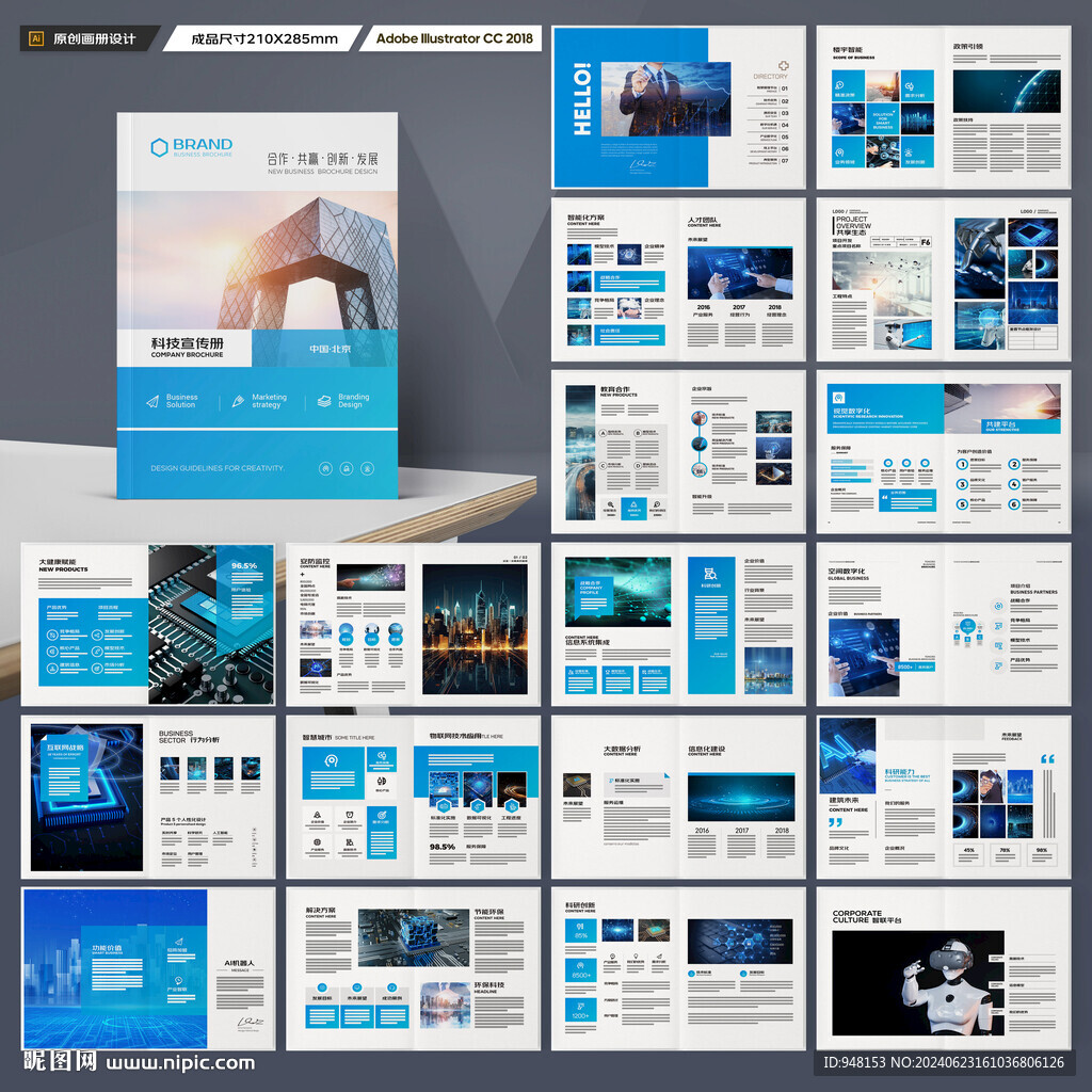 科技企业画册