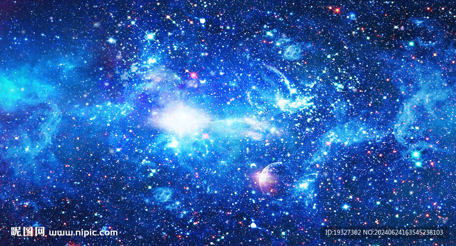 星空宇宙蓝色星空婚礼 