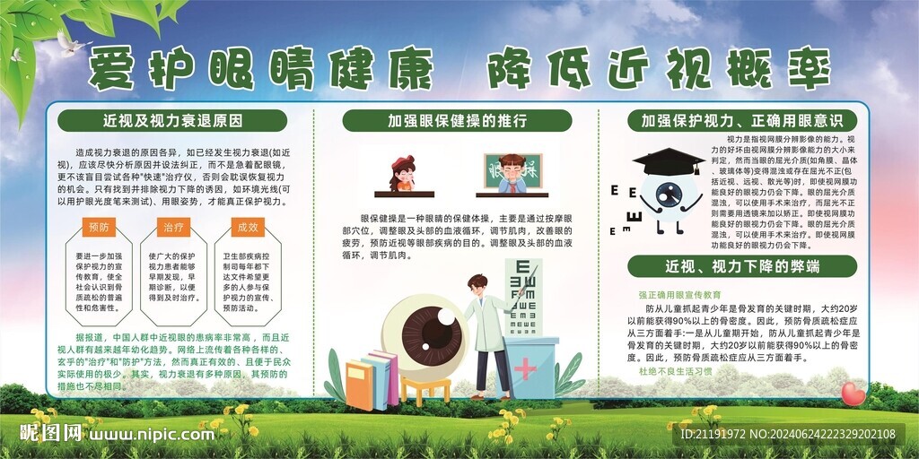 爱护眼睛宣传栏