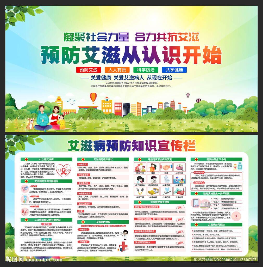 艾滋病宣传栏