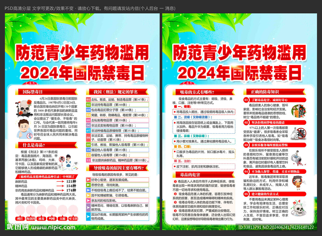 2024国际禁毒日宣传单