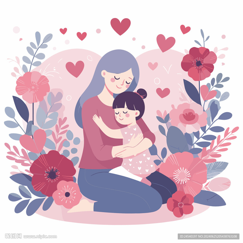 母婴插画