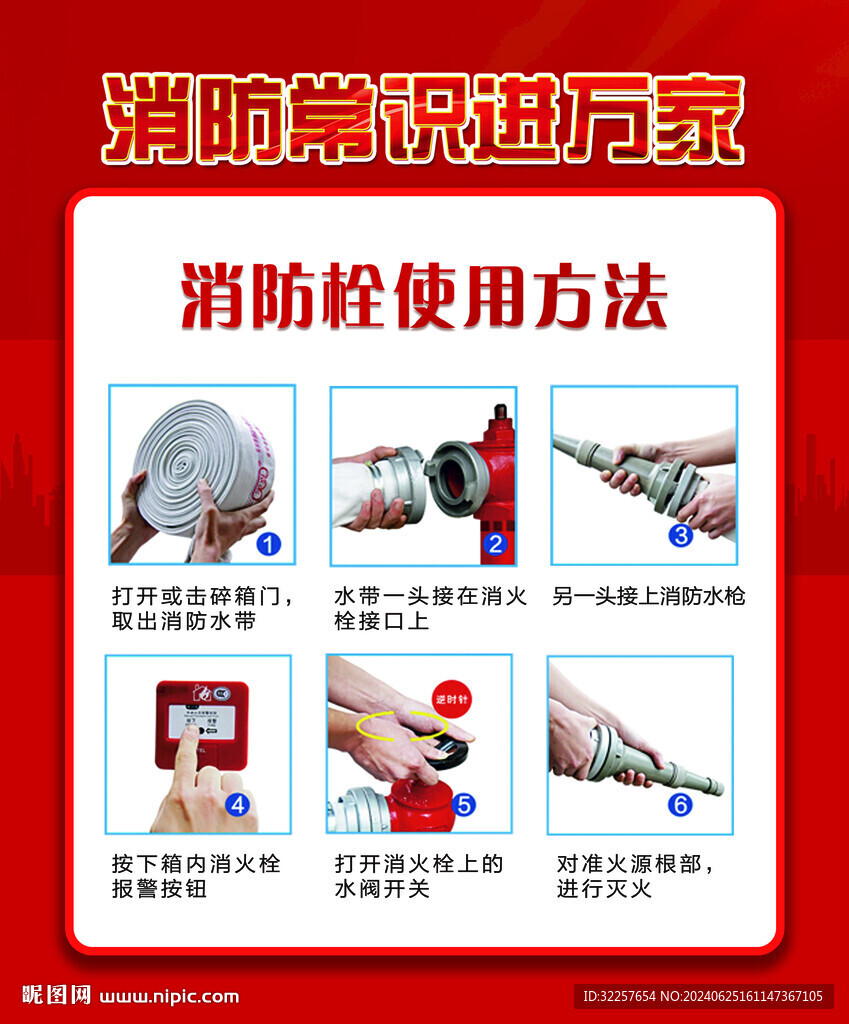 消防栓使用方法
