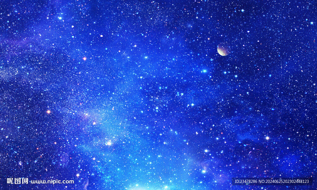 蓝色宇宙星空背景