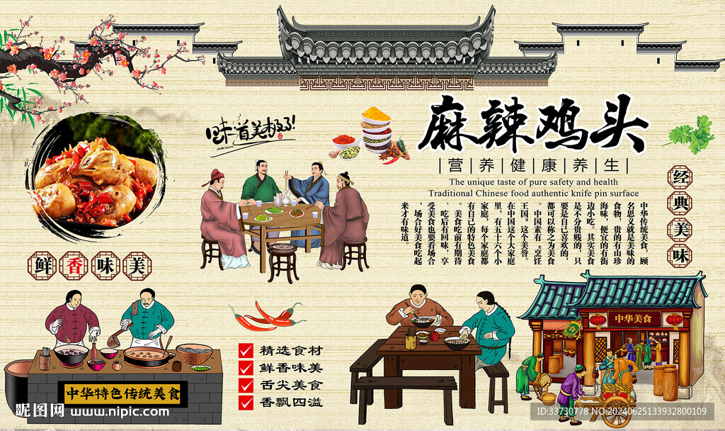 麻辣鸡头