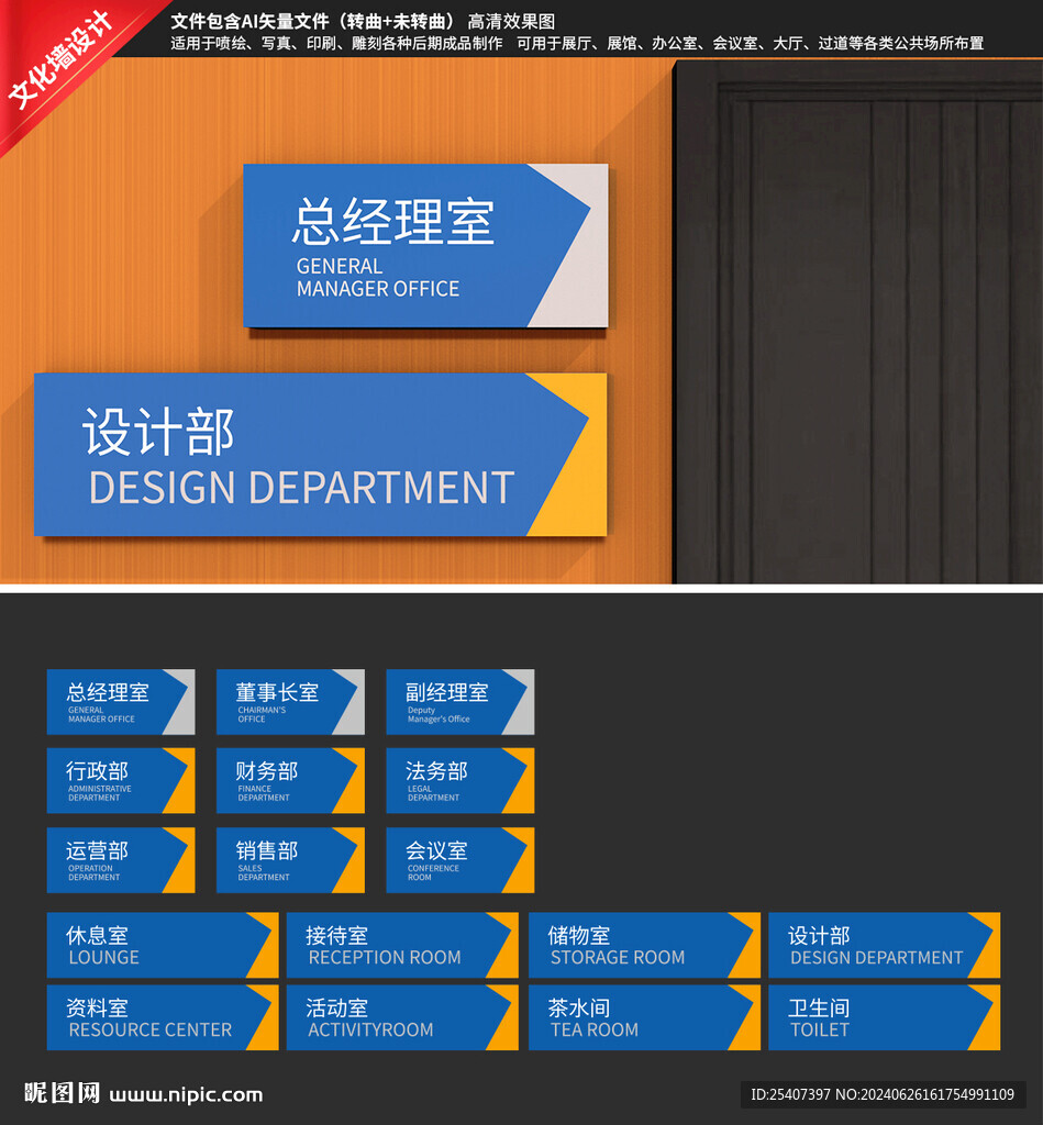 办公室门牌
