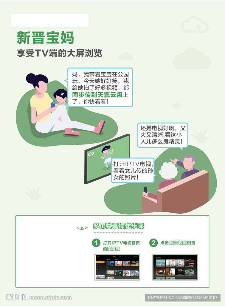 云盘海报 多屏共享