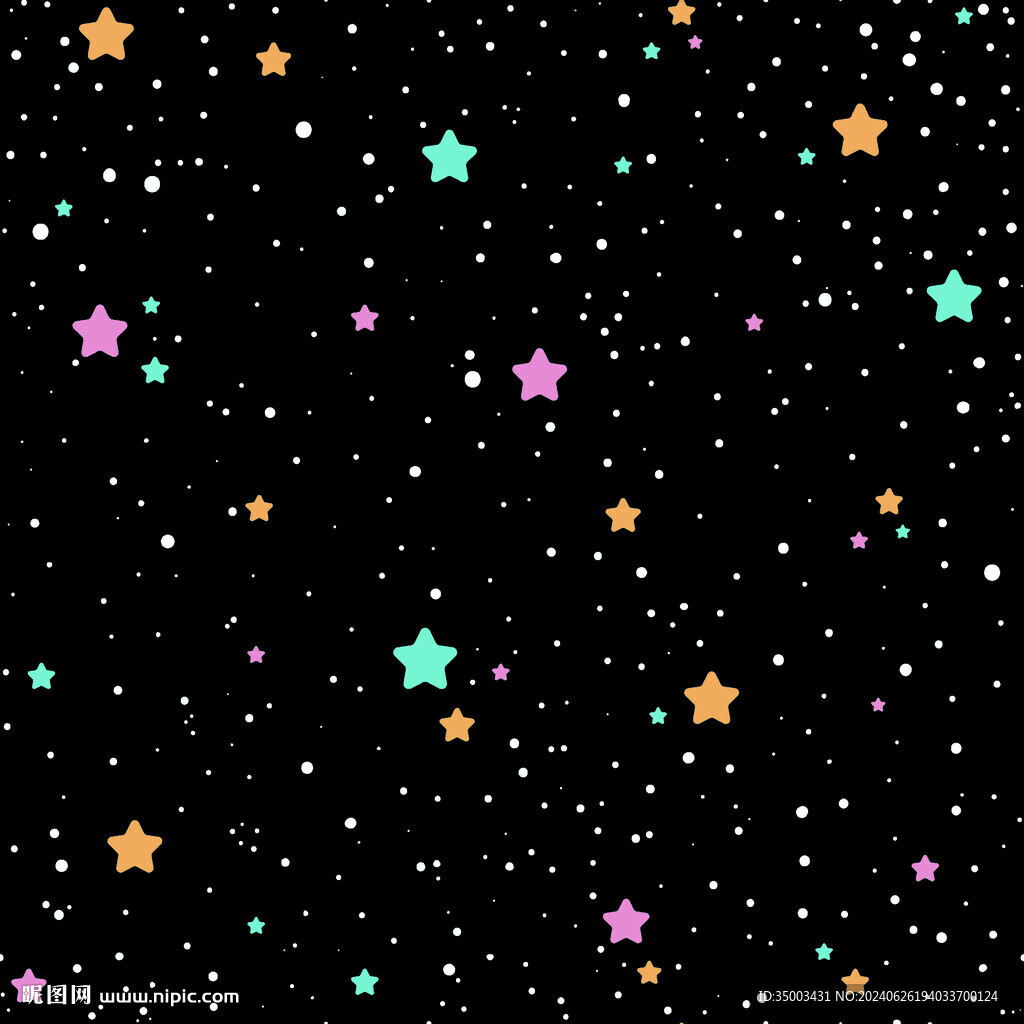 黑底星星