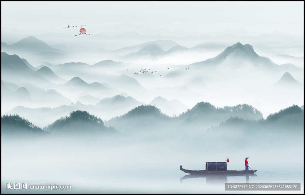 新中式水墨画