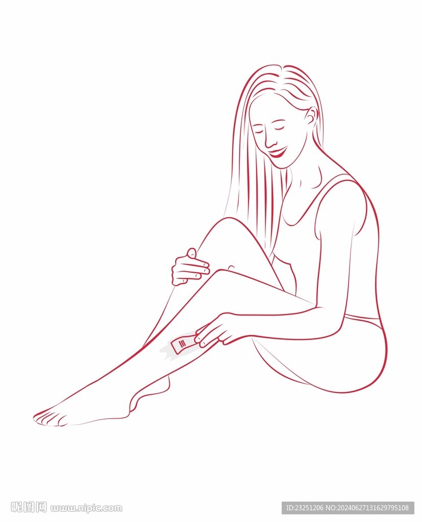 魅力线条女人