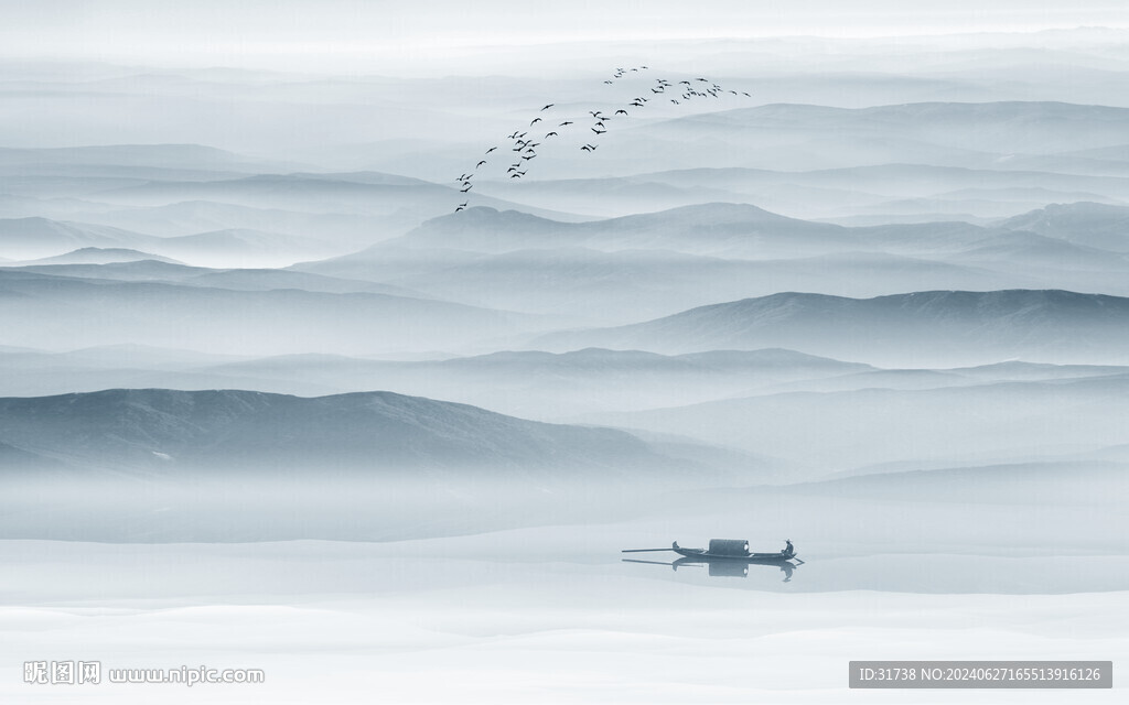 水墨山水画