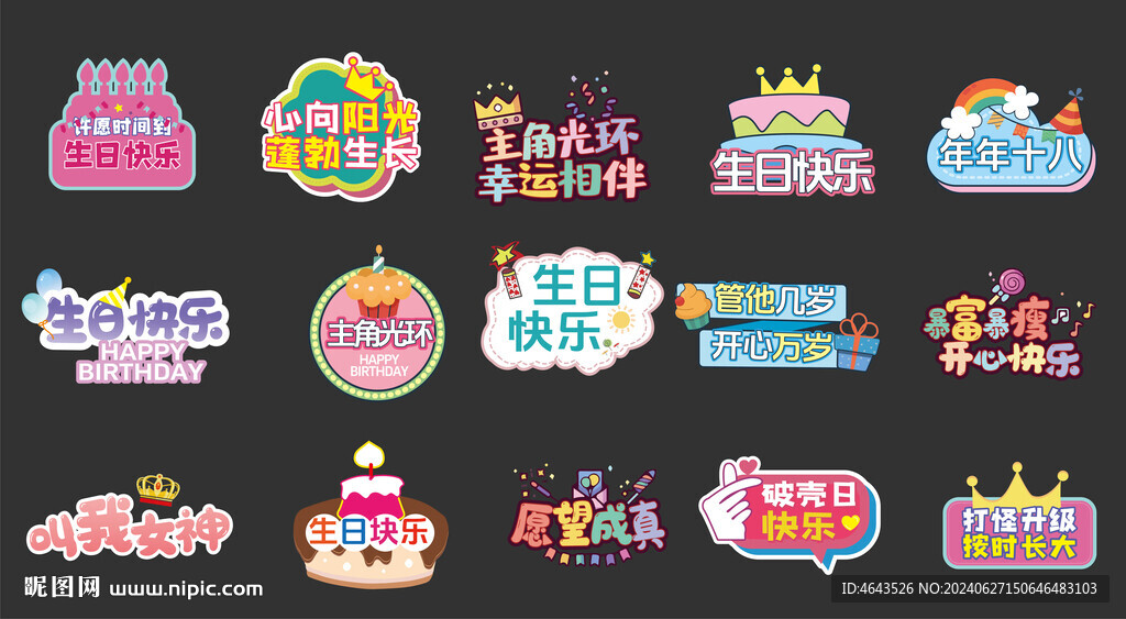 生日拍照手举牌