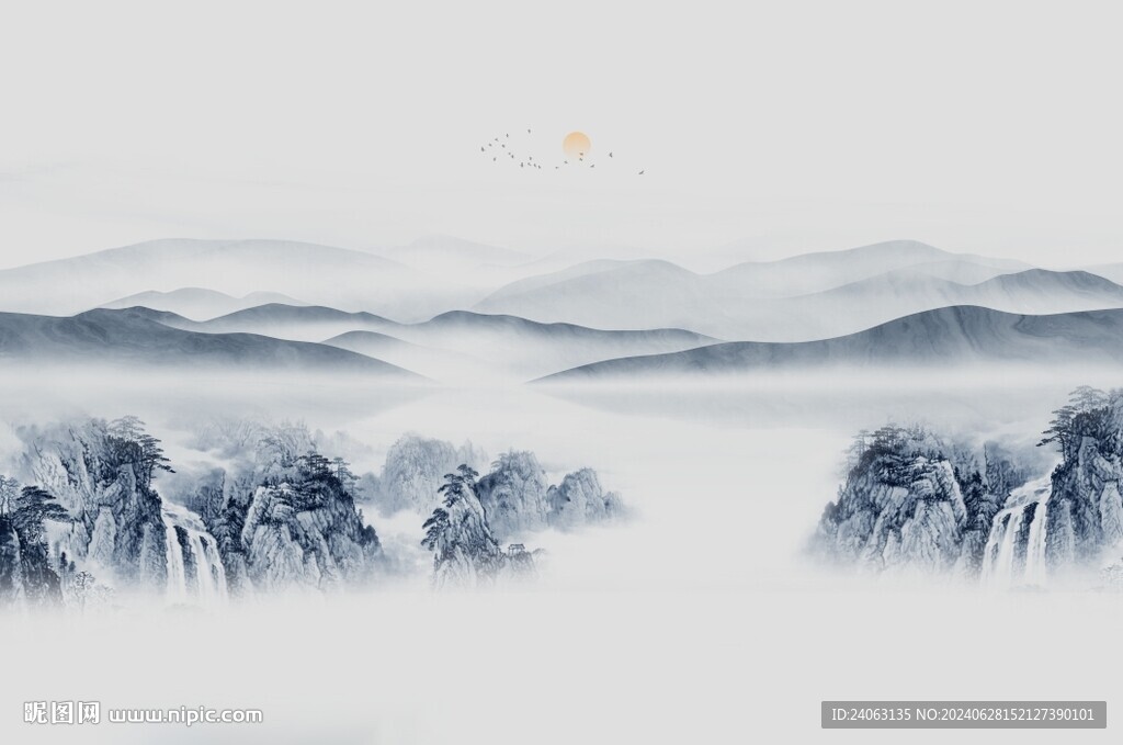 新中式山水画