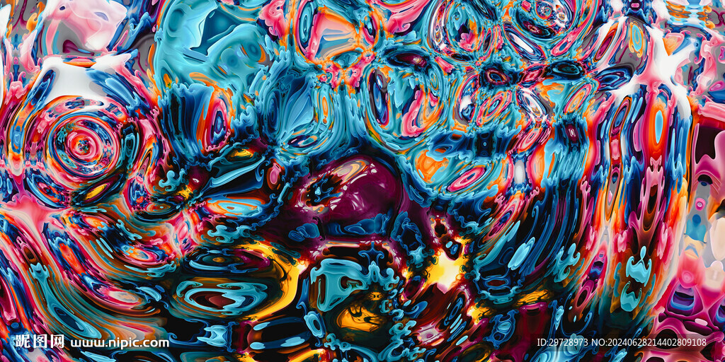 梦幻流体画