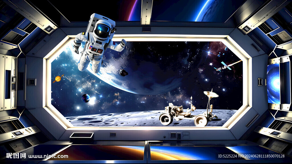 宇宙星空立体画