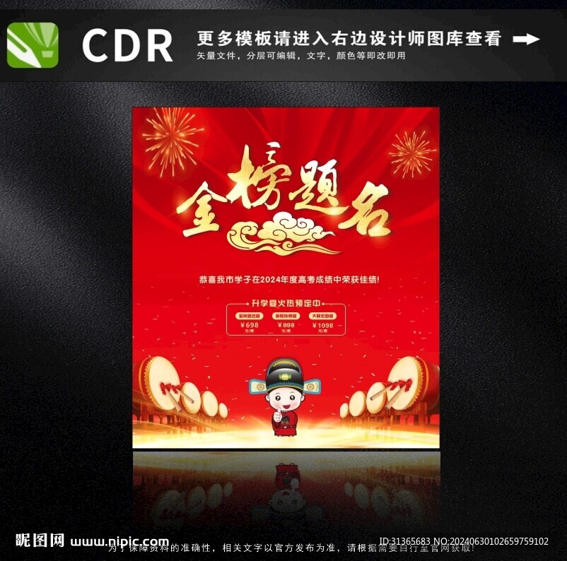 金榜题名海报