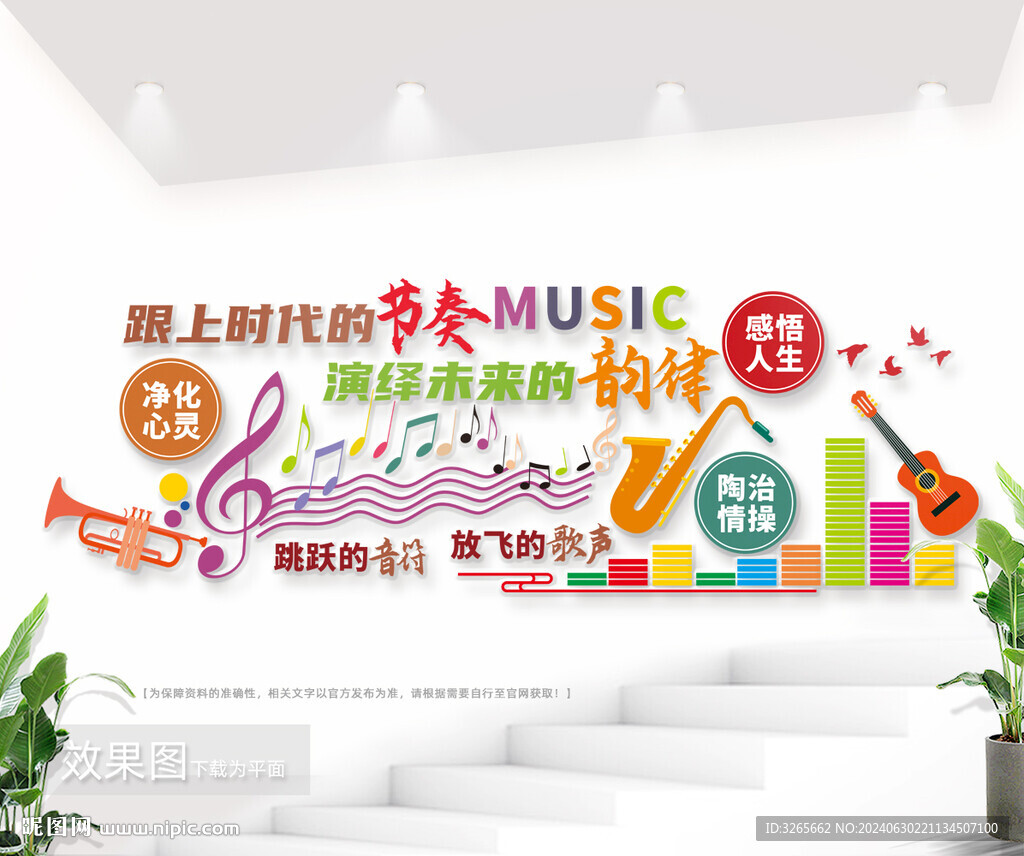 音乐培训室文化墙图片