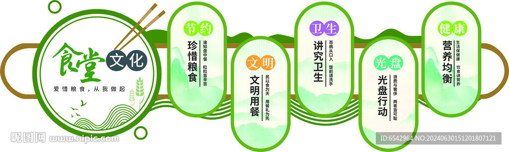 食堂文化墙学校校园食堂公司餐厅