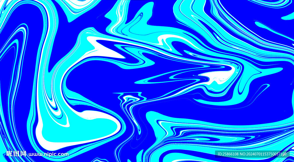 蓝色流体纹理图片