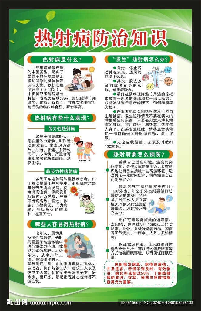 预防热射病知识海报
