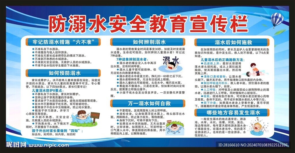 防溺水宣传栏