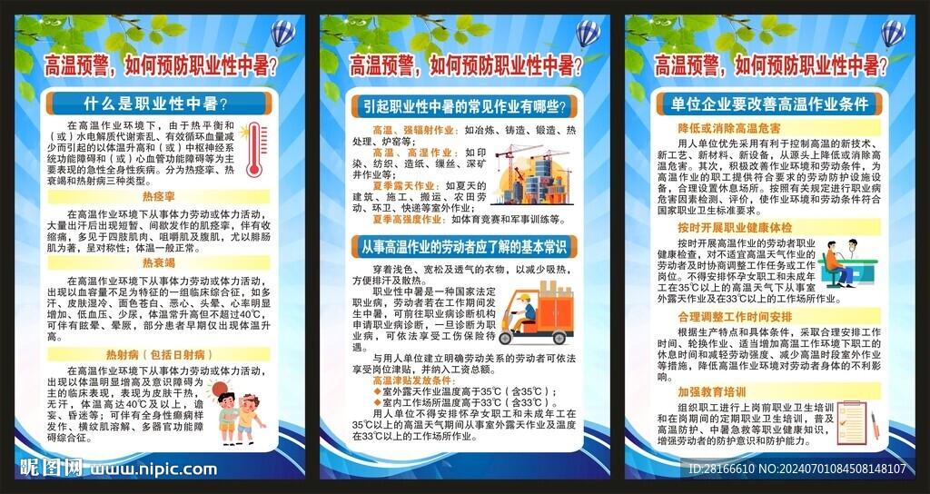 夏季健康教育展板