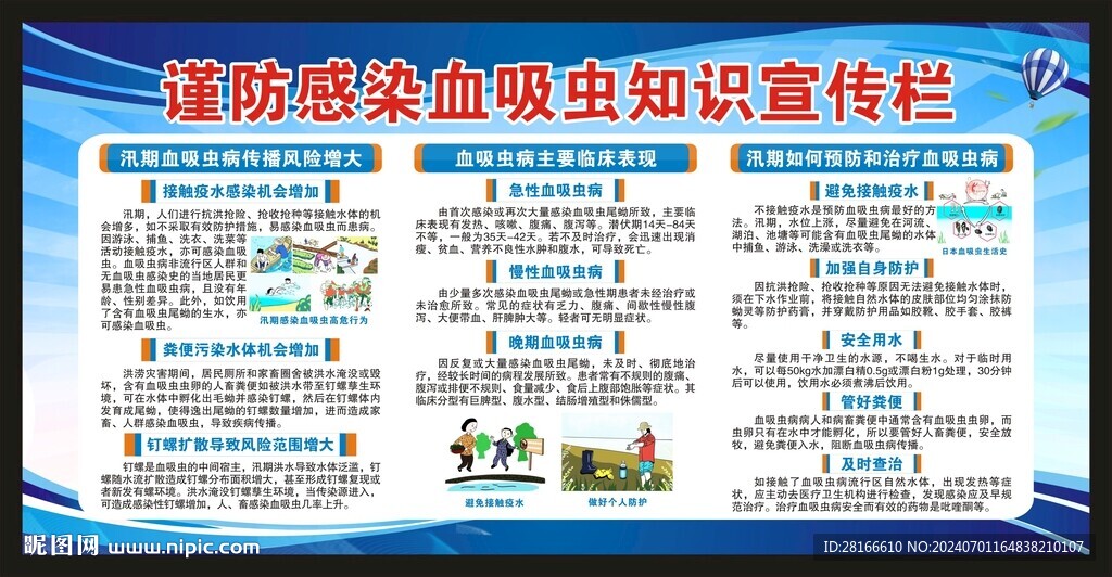血吸虫病防治知识宣传栏