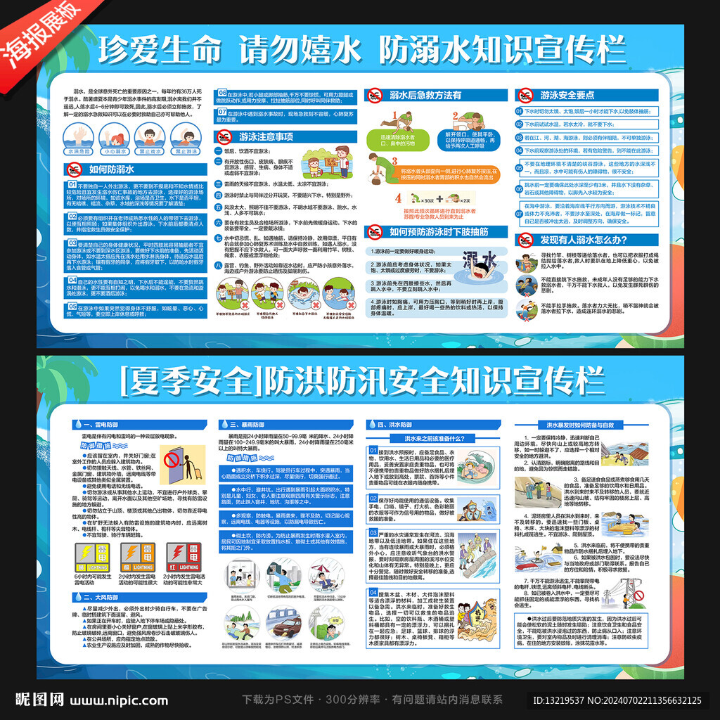 夏季安全教育宣传栏