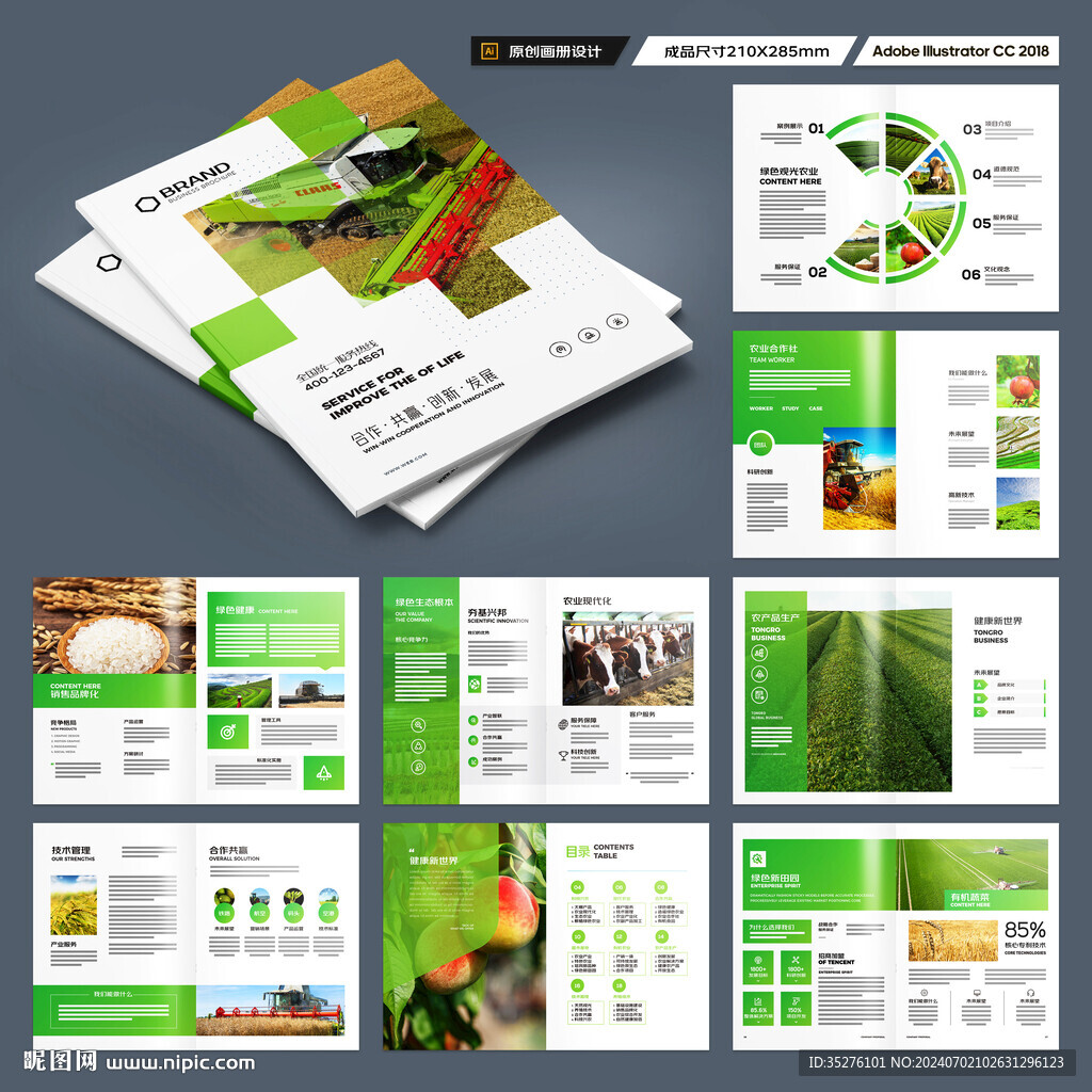 农业画册模板
