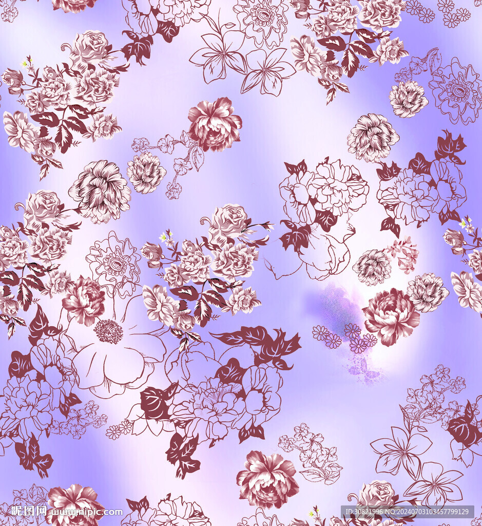 碎花扎染