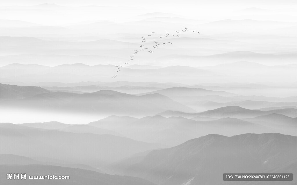水墨山水画