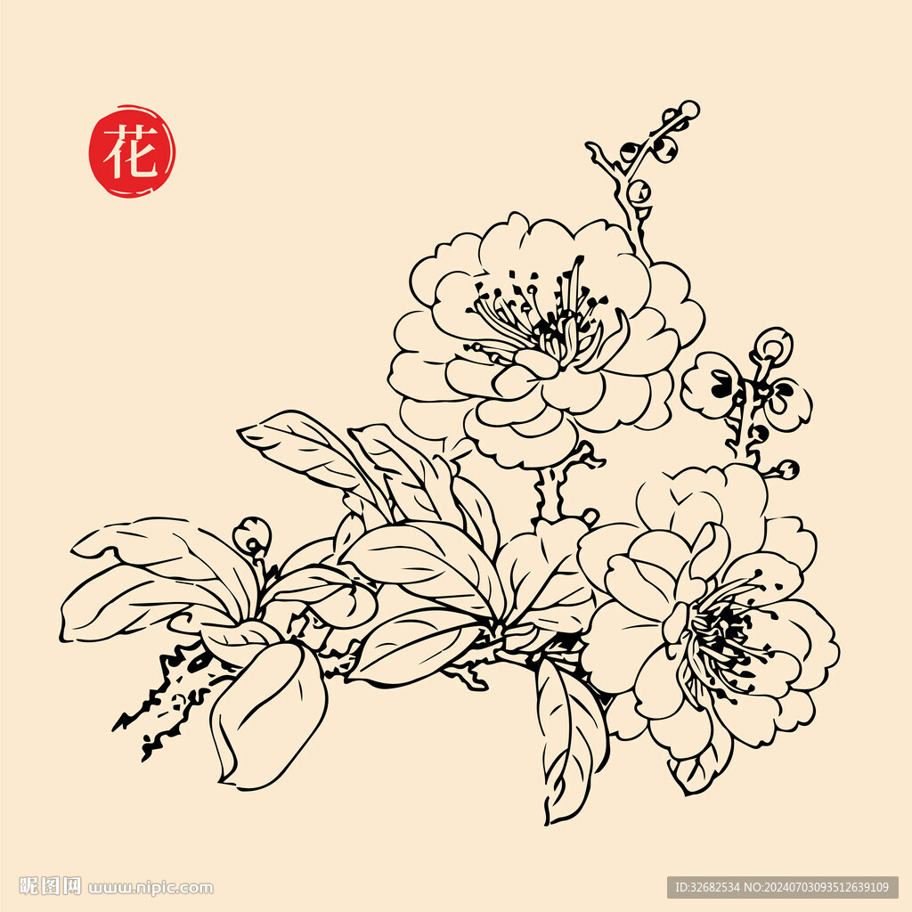 矢量图花