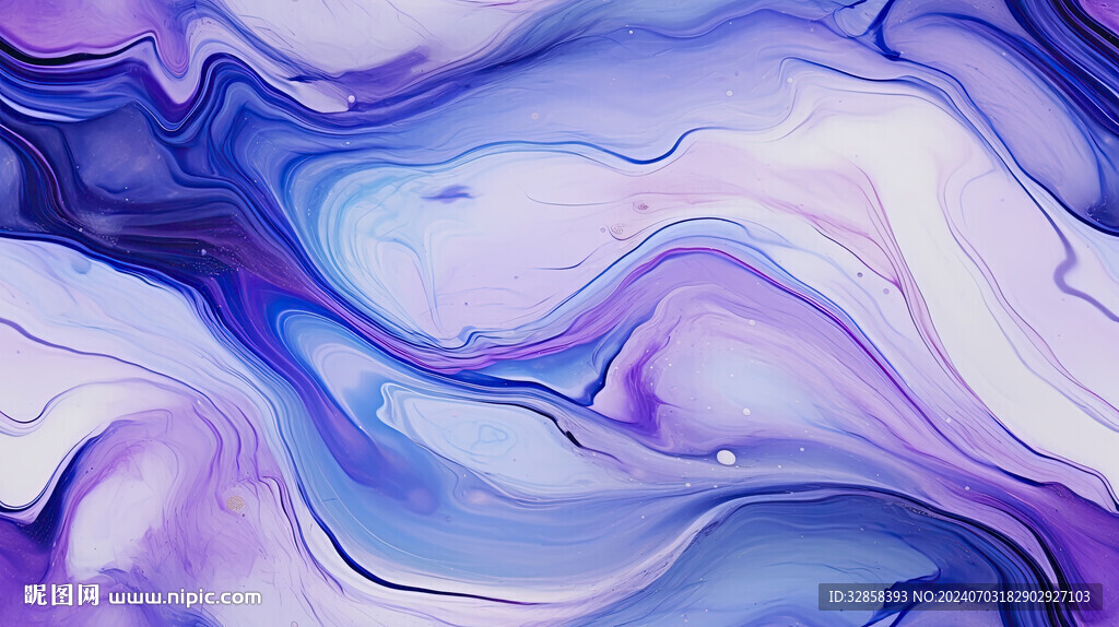 紫色丙烯画